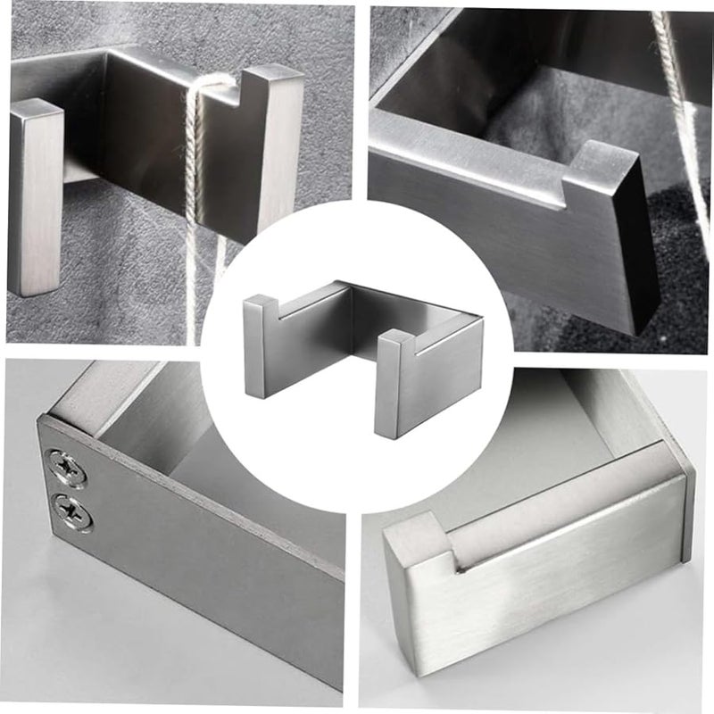 304 Stainless Steel Towel Hook Rack Rustproof Wall Hooks For Bathroom Home Office - Image 4